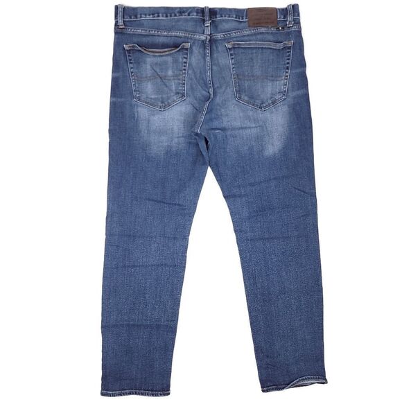 Lucky Brand 121 Slim Jeans Mens 38x31 Dark Blue Stretch Designer 11.5" Rise - Picture 7 of 8
